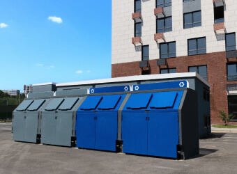 地域に設置されているゴミ箱